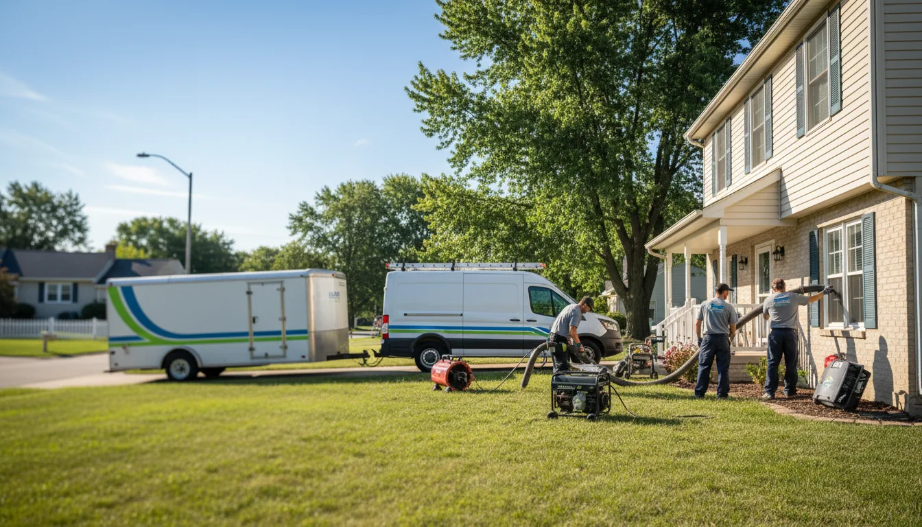 Flooded Basement Restoration And Cleanup With Repair in Antioch, IL near me